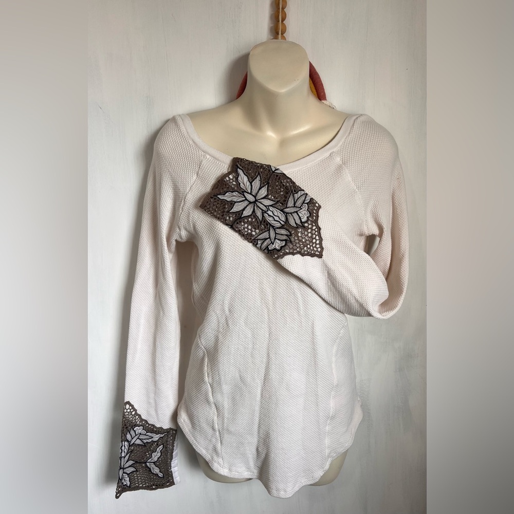 Free People Bohemian Long Sleeve Top